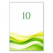 Numéro De Table Island Citrus Green and Yellow Wedding (Dos)