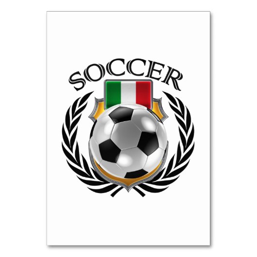 Numéro De Table Italie Soccer 2016 (Dos)