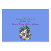 Numéro De Table Jacaranda Blooms & Lily Bouquet Thème (Dos)
