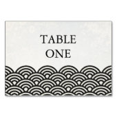 Numéro De Table Japonais Seigha Stylisé Waves Numéro de tableau (Dos)
