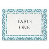 Numéro De Table Japonais Seigha Stylisé Waves Numéro de tableau (Dos)