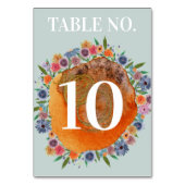 Numéro De Table Jardin bohémien clair Boho Fleur sauvage Mariage (Par défaut)