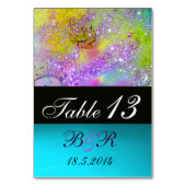 Numéro De Table JARDIN DES OMBRES PERDUES rose violet bleu jaune (Par défaut)