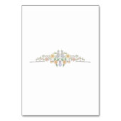 Numéro De Table Jardin Floral d'Été (Dos)