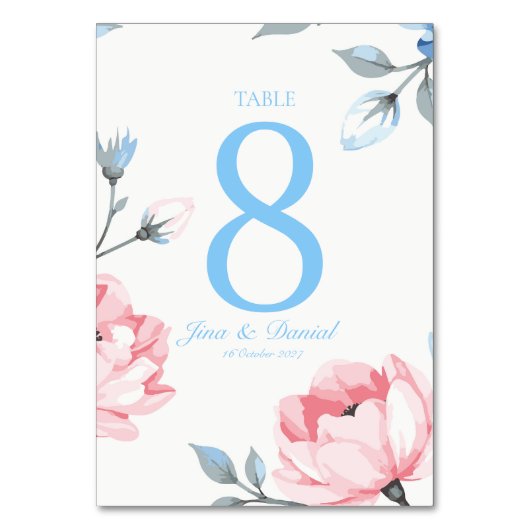 Numéro De Table Jardin Murmurant (Par défaut)