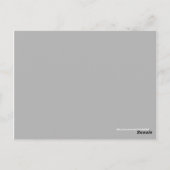 Numéro de table jaune Carte postale (Dos)