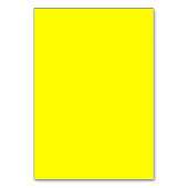 Numéro De Table Jaune clair (couleur solide) (Dos)