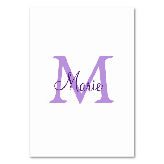 Numéro De Table jeté simple minimal ajouter nom monogramme rose ro (Par défaut)