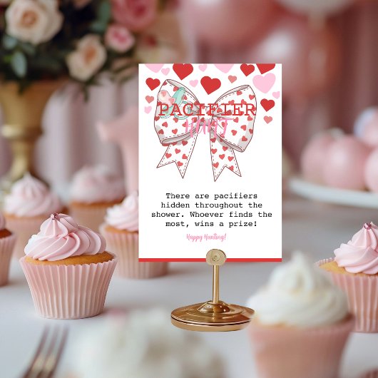 Numéro De Table Jeu de Baby shower de chasse à pacifique Sweethear