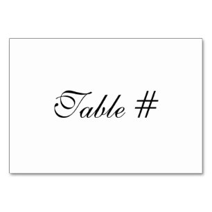 Numéro De Table Jeux de Faire-part de mariage personnalisables