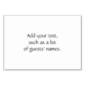 Numéro De Table Jeux de Faire-part de mariage personnalisables (Dos)