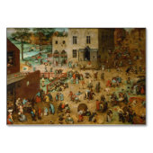 Numéro De Table Jeux pour enfants par Pieter Bruegel l'Ancien (Dos)