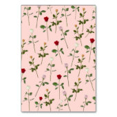 Numéro De Table Joli Rose (Dos)