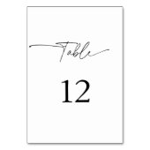 Numéro De Table Joli script en couple (Par défaut)