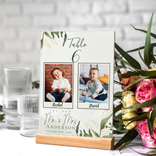 Numéro De Table Jolies Photos D'Enfance De Mariée Et Mariage De Ch