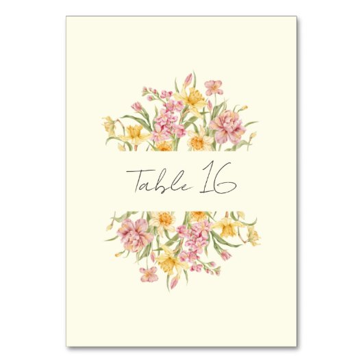 Numéro de table jonquille du jardin floraison d'av (Par défaut)