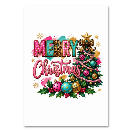 Numéro De Table Joyeux Noël prépa (Par défaut)