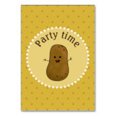 Numéro De Table Joyeux Temps de Fête de la Pomme de Terre (Dos)