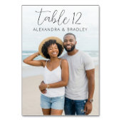 Numéro De Table Joyful Beach Minimalist Photo (Par défaut)