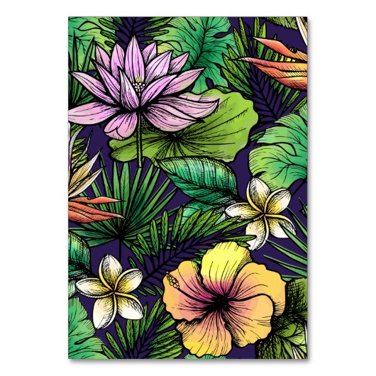 Numéro De Table Jungle (Dos)