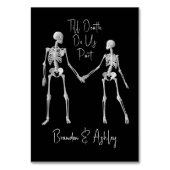 Numéro De Table Jusqu'à ce que la mort nous sépare Squelette Maria (Dos)