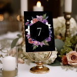 Numéro De Table 'Jusqu'à la mort faisons-nous partie violet et noi<br><div class="desc">Cette magnifique collection présente un crâne et un serpent aux éléments floraux violets.</div>