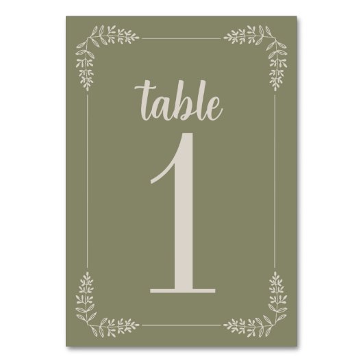 Numéro De Table Katherine Frame | Couleurs courbes | Mariage (Par défaut)