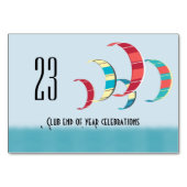 Numéro De Table Kite Surf (Dos)