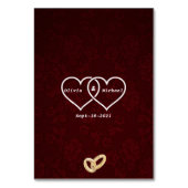 Numéro De Table Kitty blanc (Dos)