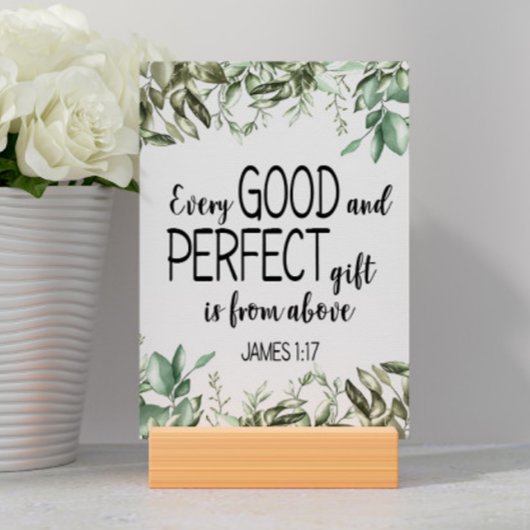 Numéro De Table La Bible Verse James Card