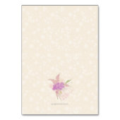 Numéro De Table La Boca Rosa Golden bow Bouquet Table Assignment (Dos)