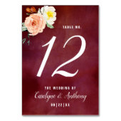 Numéro De Table La Collection Mariage Romance In Bloom (Par défaut)