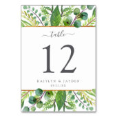 Numéro De Table La Collection Mariage Verdure & Or (Par défaut)