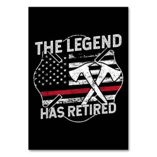 Numéro De Table La Légende A Retraité Le Pompier Retraité