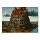 Numéro De Table La petite tour de Babel par Pieter Bruegel (Dos)