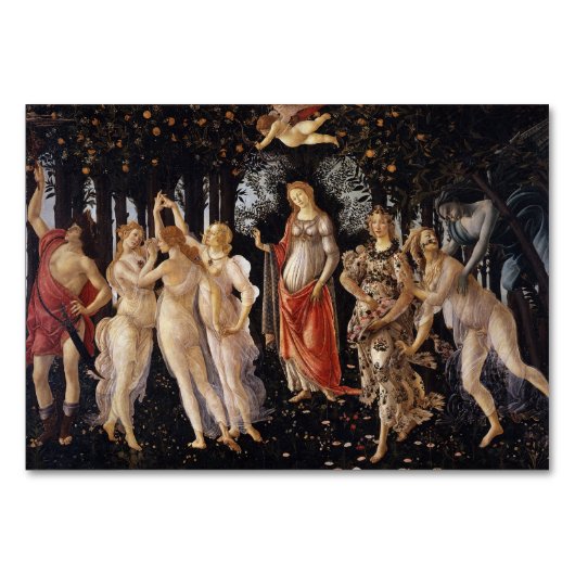Numéro De Table La Primavera (printemps) par Sandro Botticelli (Devant)