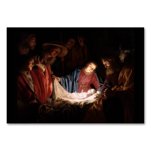 Numéro De Table L'Adoration des Bergers par Honthorst (Devant)