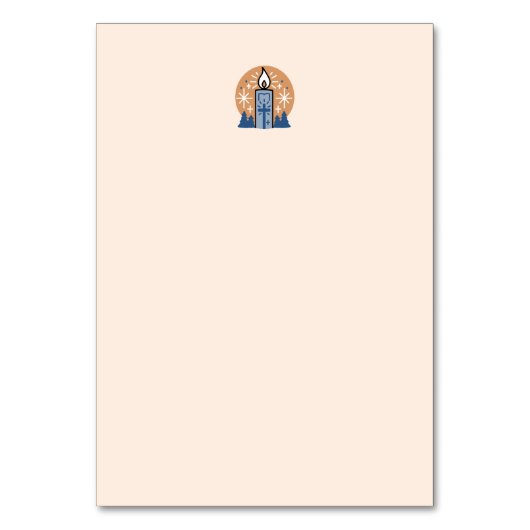 Numéro De Table Laisser la foi briller : Thème hiver (Dos)