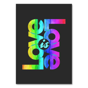 Numéro De Table L'amour LGBTQ est l'amour