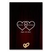 Numéro De Table Lampes (Dos)