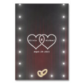 Numéro De Table Lampes (Dos)