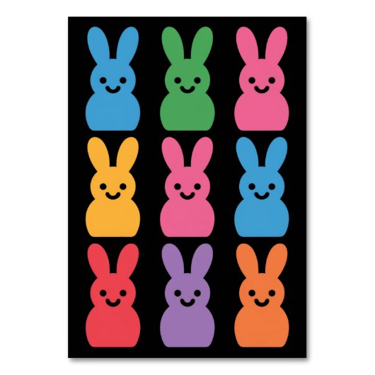 Numéro De Table Lapin de Pâques Œufs Carreaux Léopard (Par défaut)