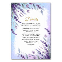 Lavandes Et Bleu Élégants Détails Floraux