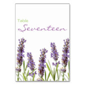 Numéro de table Lavender (Dos)
