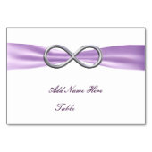 Numéro De Table Lavender Infinity Mariage Table Place Card (Devant)