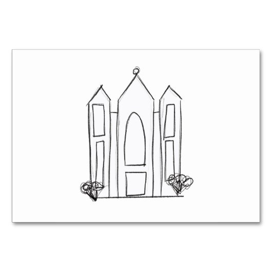 Numéro De Table LDS Salt Lake City (Devant)