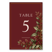 Numéro De Table Le Jardin de Vigne (Dos)