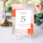 Numéro De Table Le Mariage de l'Arist moderne lumineux abstrait él<br><div class="desc">Le Mariage de l'Arist moderne lumineux abstrait élégant Numéro de table</div>