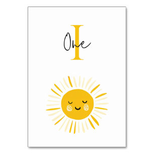 Numéro De Table Le soleil tourne à une fête d'anniversaire