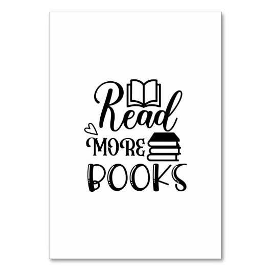 Numéro De Table Lecture Art Lire plus Livres (Par défaut)